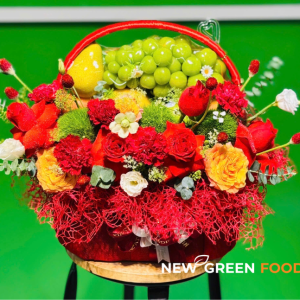Giỏ trái cây kèm hoa tươi NG204
