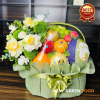 Giỏ trái cây kèm hoa tươi NG201