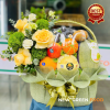 Giỏ trái cây kèm hoa tươi NG202