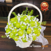 Giỏ nho sữa kèm hoa tươi NG501